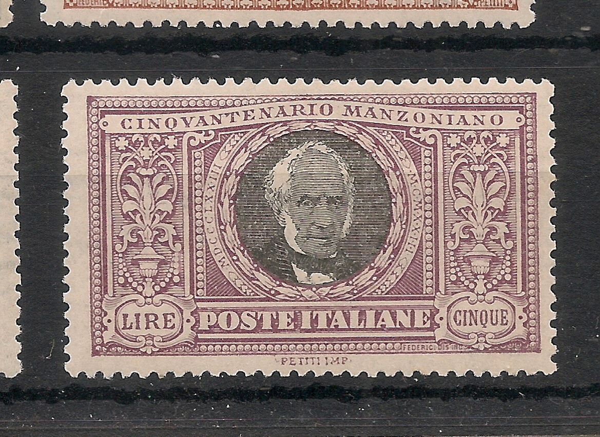 Italy 1923 Manzoni Set Superb Mint Hinged