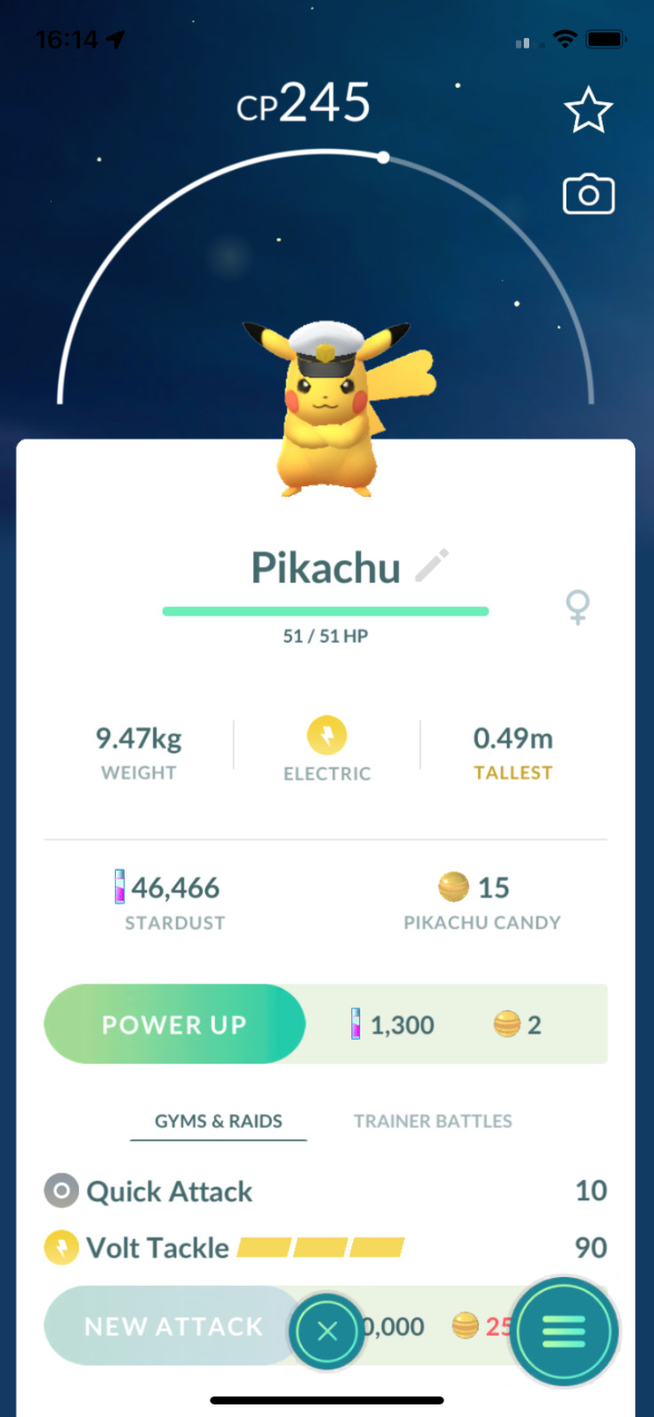 Pokemon Captain Pikachu !! Same Day Shippment or Next Day Guaranteed ! Go