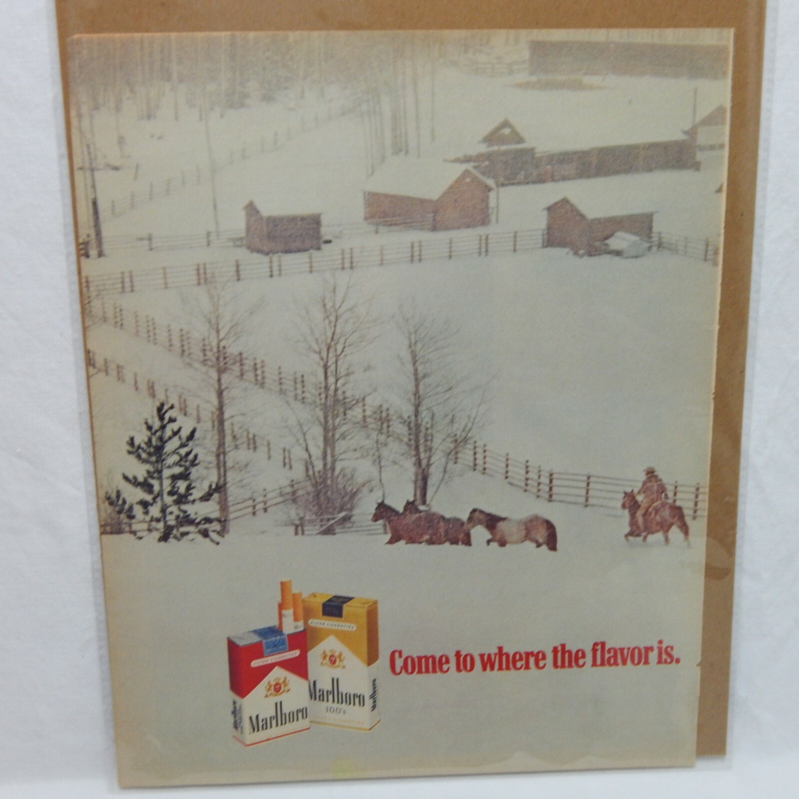 1973 MARLBORO CIGARETTE PHILIP MORRIS & COMPANY ADVERTISEMENT