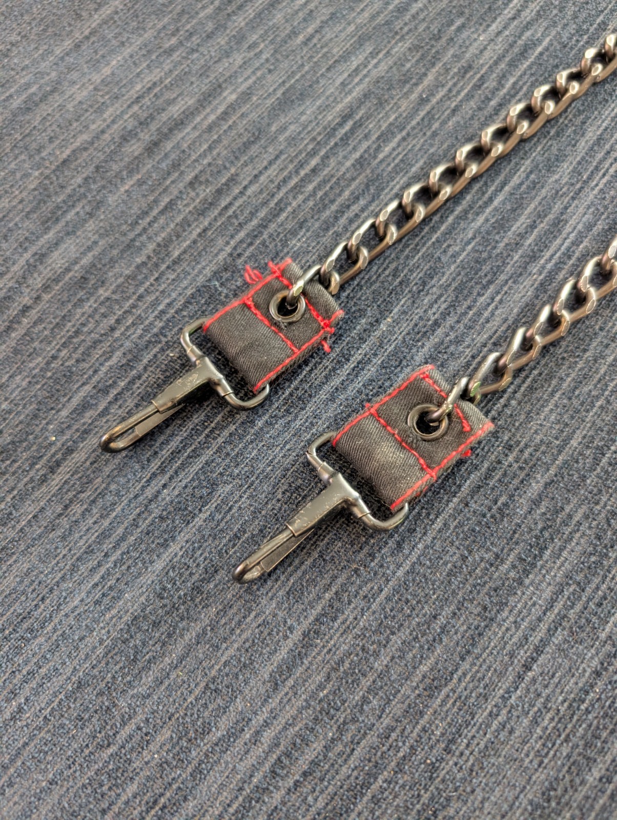 Vintage Tripp NYC Bondage Pants Replacement Chains Straps ONLY BLACK Metal Red