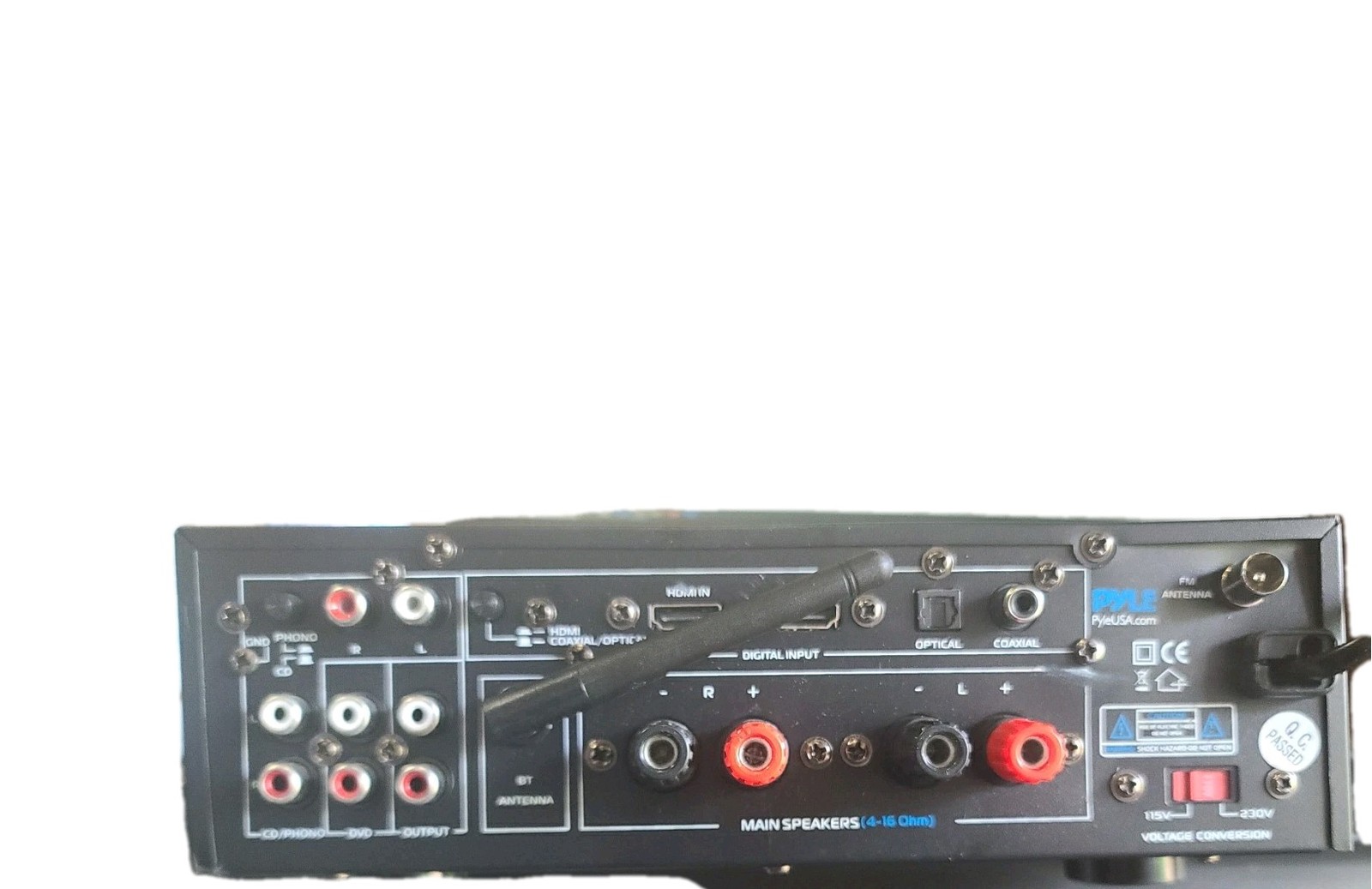 Pyle Wireless Bluetooth Home Stereo Amplifier - Multi-Channel 200W PDA9HBU