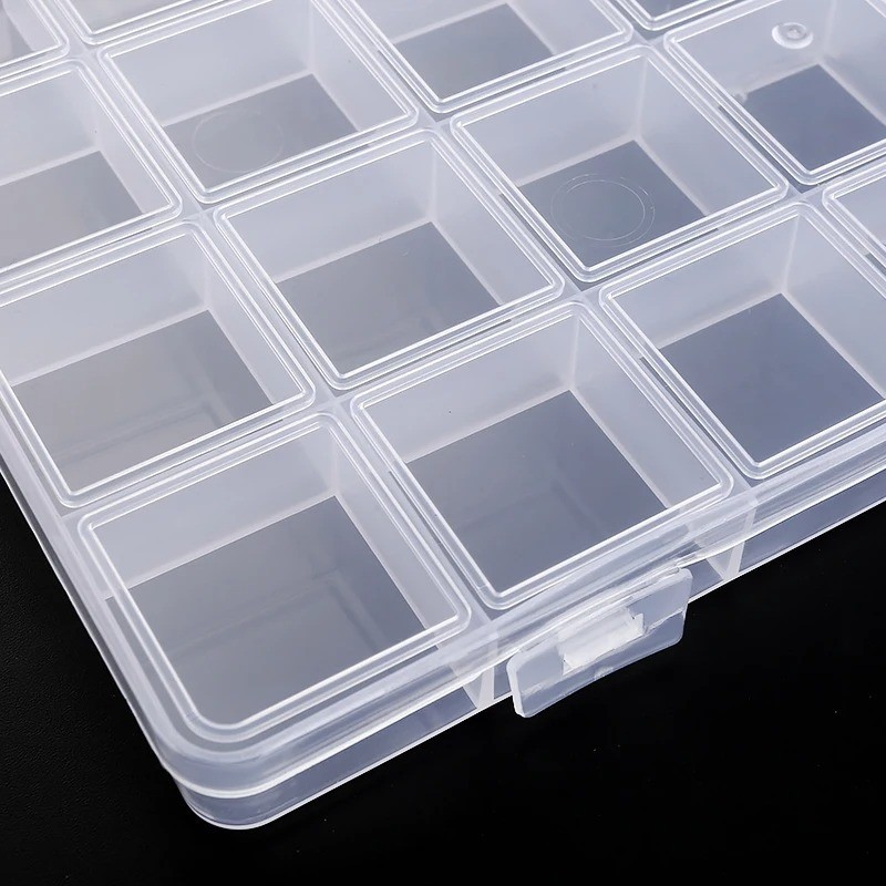 Compartments Plastic Box Case Jewelry Bead Storage Container Craft Organizer