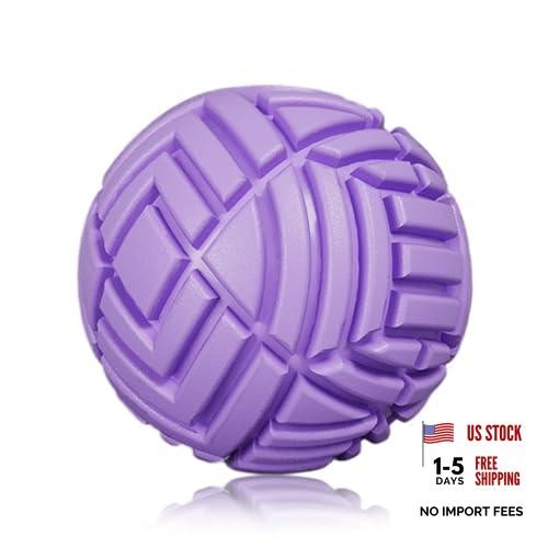 Tetop Fitness Muscle Massage Ball, 3.15in, Therapy Ball for Trigger Purple