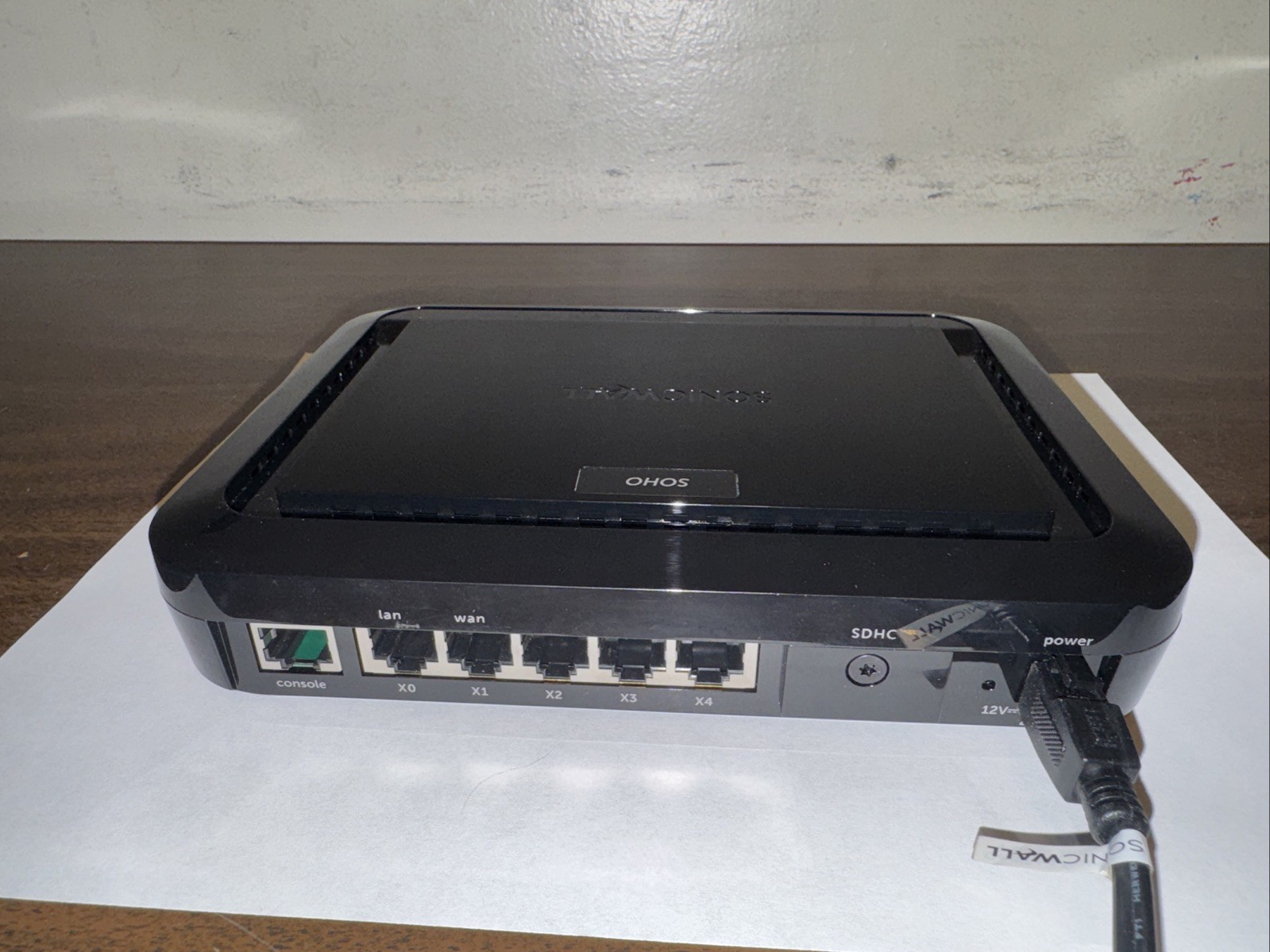 SONICWALL SOHO APL31-0B9 Network Firewall & Power Cord