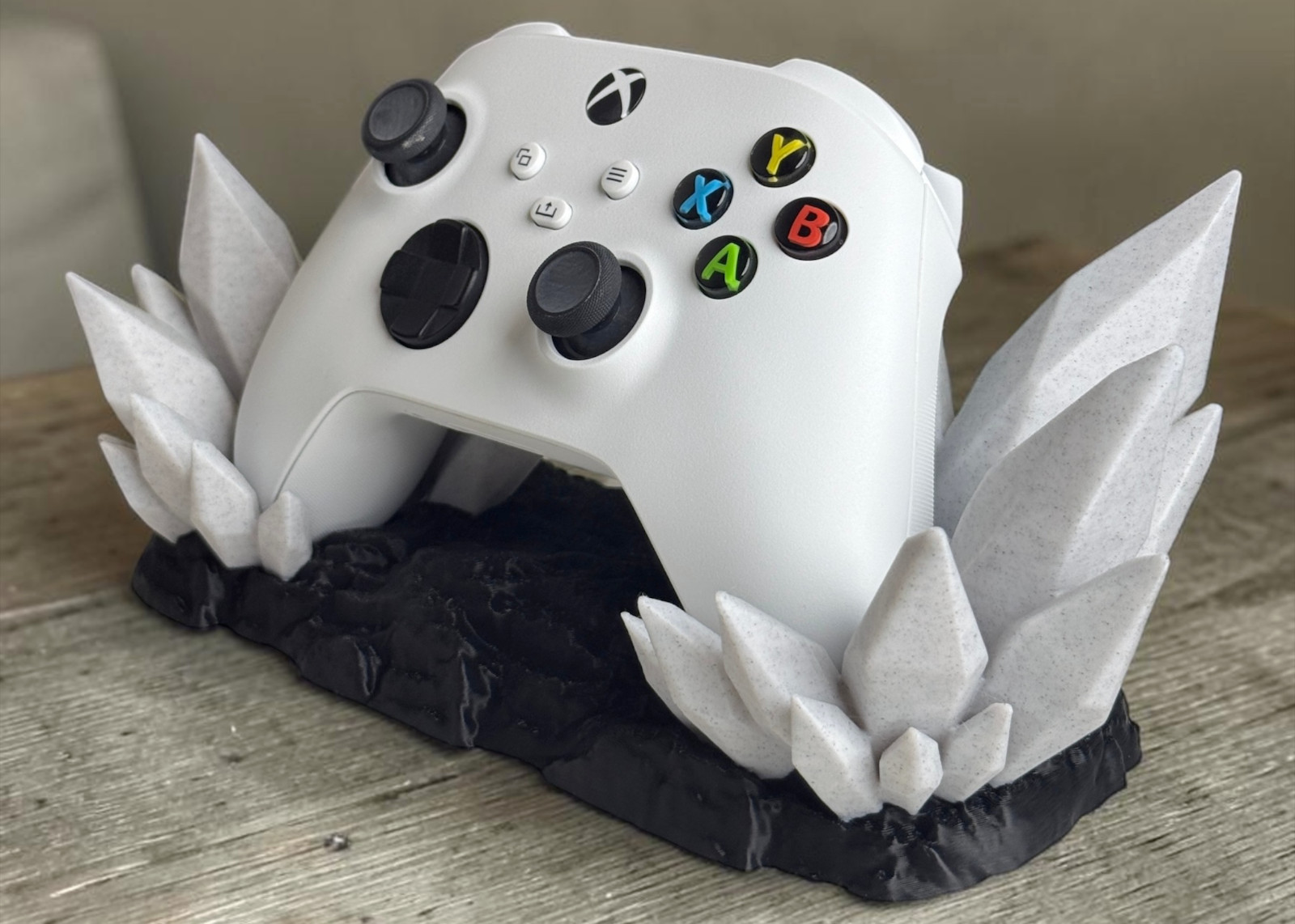 Xbox Series X/S Controller Stand Crystal Rock Dock Holder 3D Printed Display