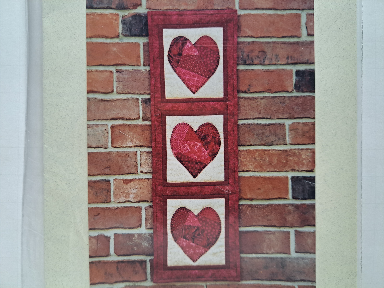Lake View Quilts Quilt Pattern - Crazy Hearts (9.5" x 29") #LVQSO6 - Uncut
