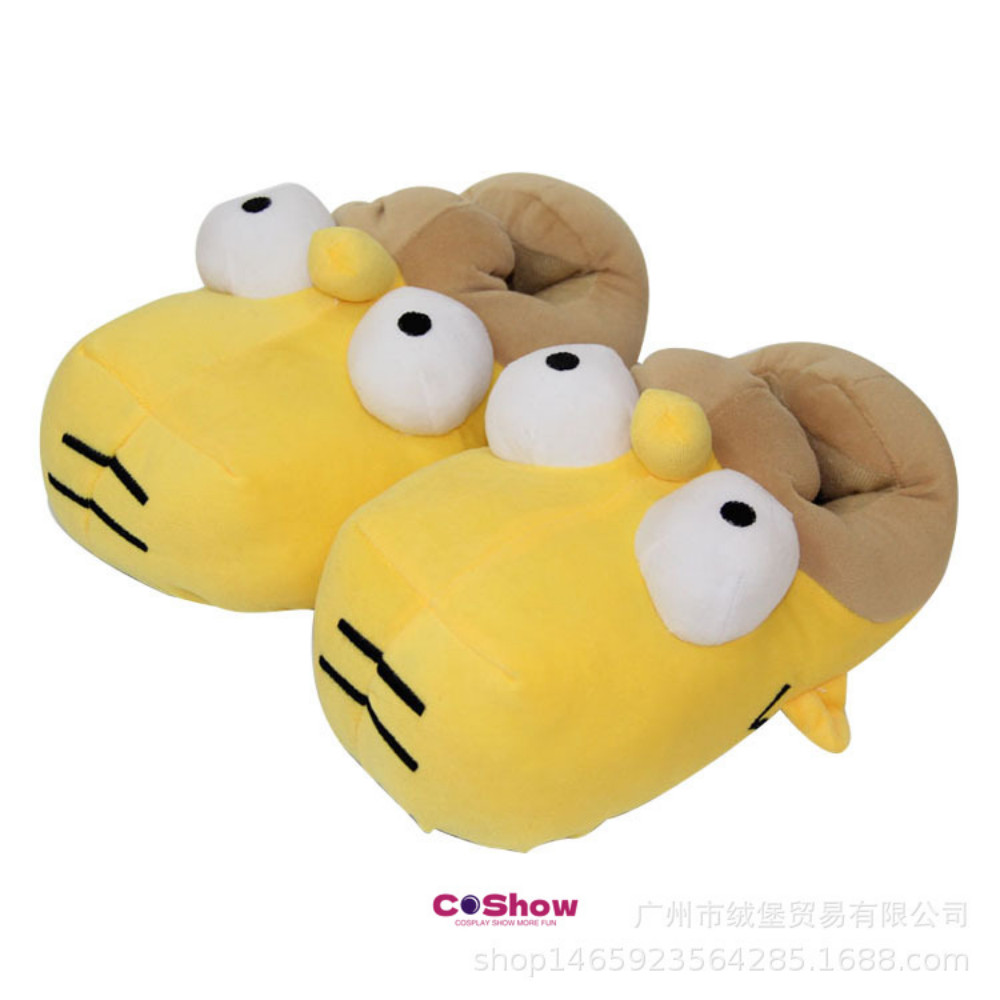 Anime The Simpsons Winter Warm Cotton Slippers Adult Cosplay Indoor Home Shoe