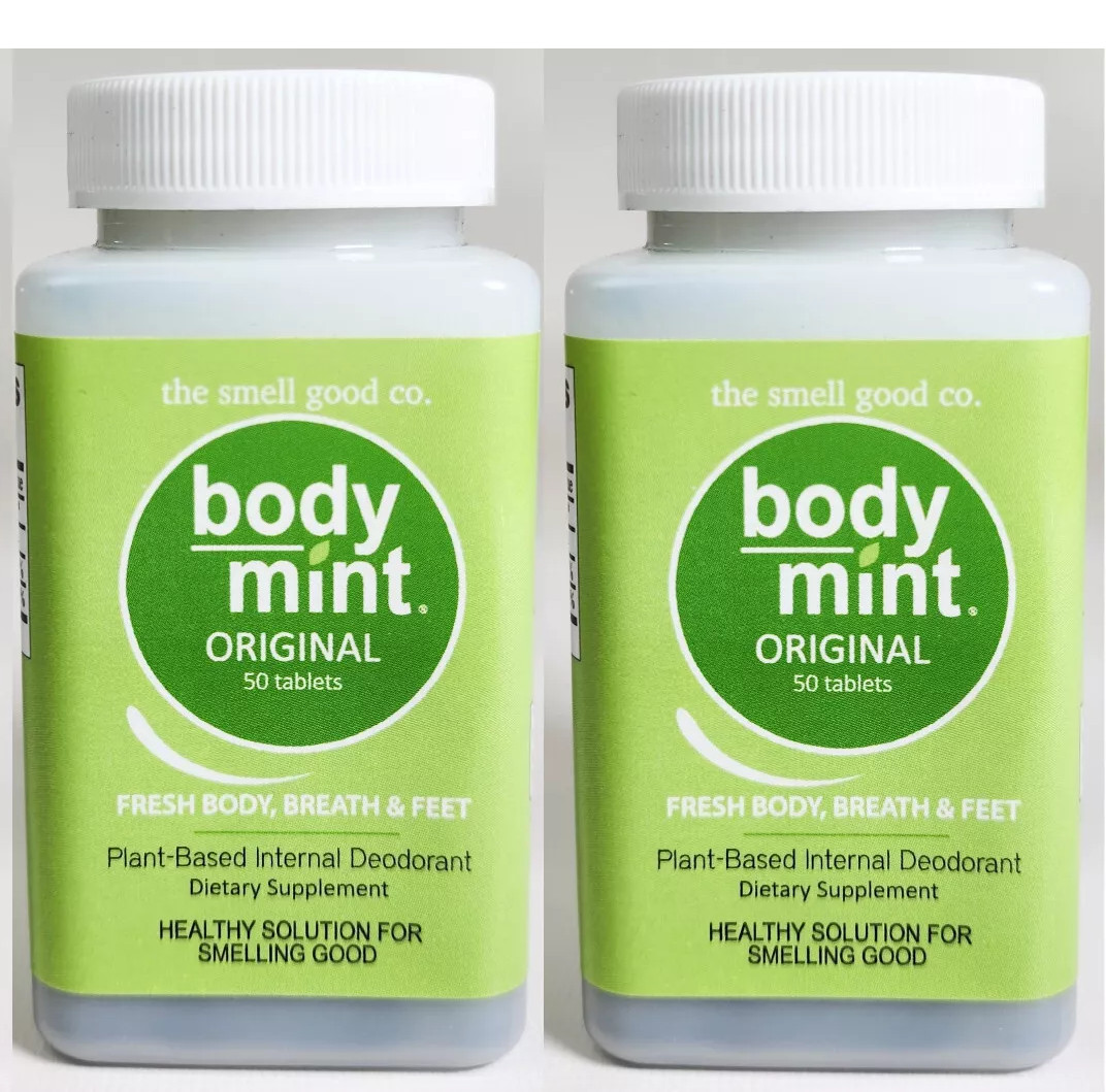Body Mint Original Twin Pack – 100 Tablets (2 Bottles)