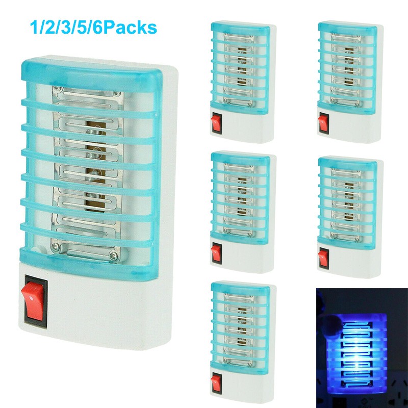 Lots Indoor LED Electric Mosquito Fly Bug Insect Trap Zapper Killer Night Lamp