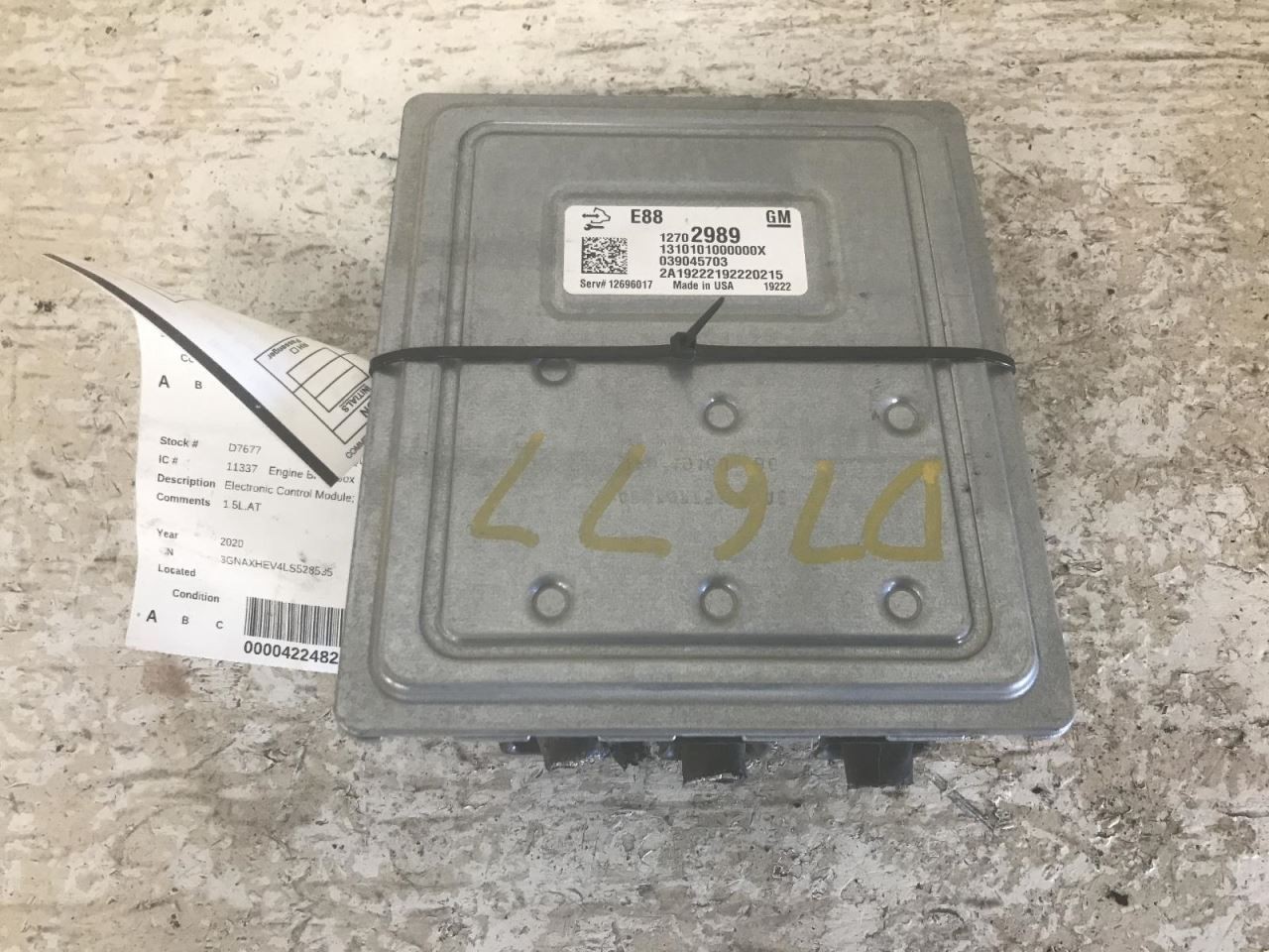 Engine ECM Electronic Control Module 1.2L Fits 20-24 ENCORE GX 941002