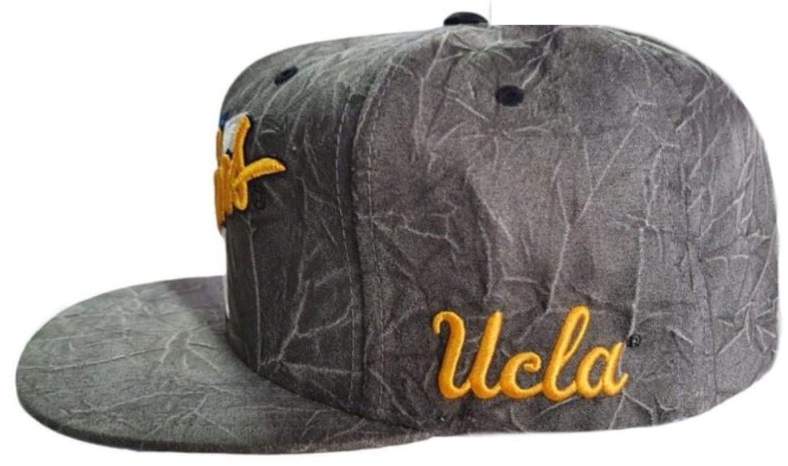 UCLA Bruins Crease Triangle Snapback Adjustable Hat Cap - Gray