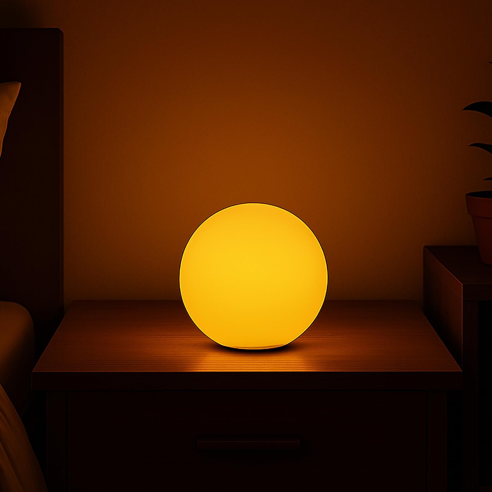 LED Ball Light5-Inch Cordless Orb Light with Remote16 Color Changing Night Li...