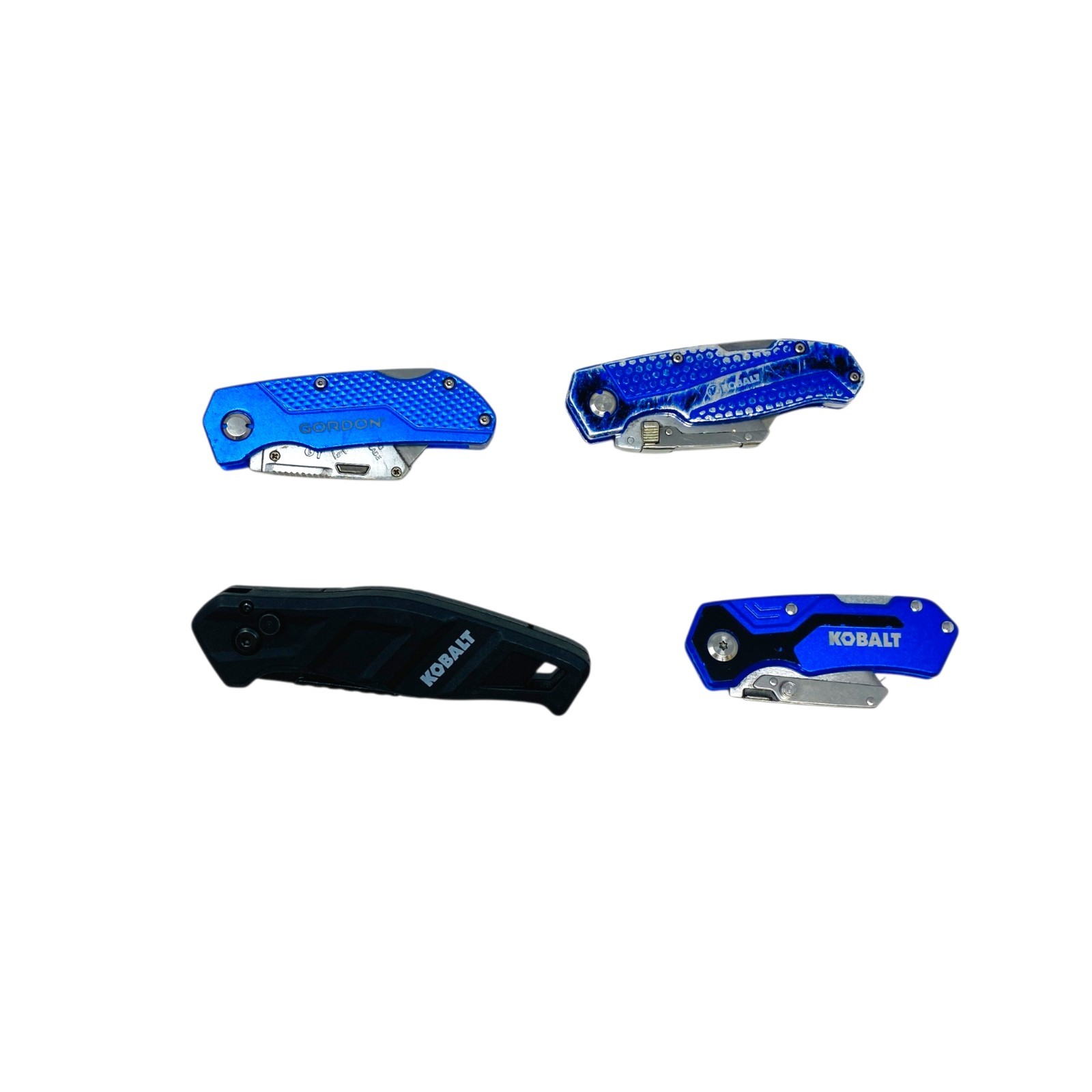 Kobalt , Gordon Mixed Lot 4 Folding Utility Box Cutter Knives