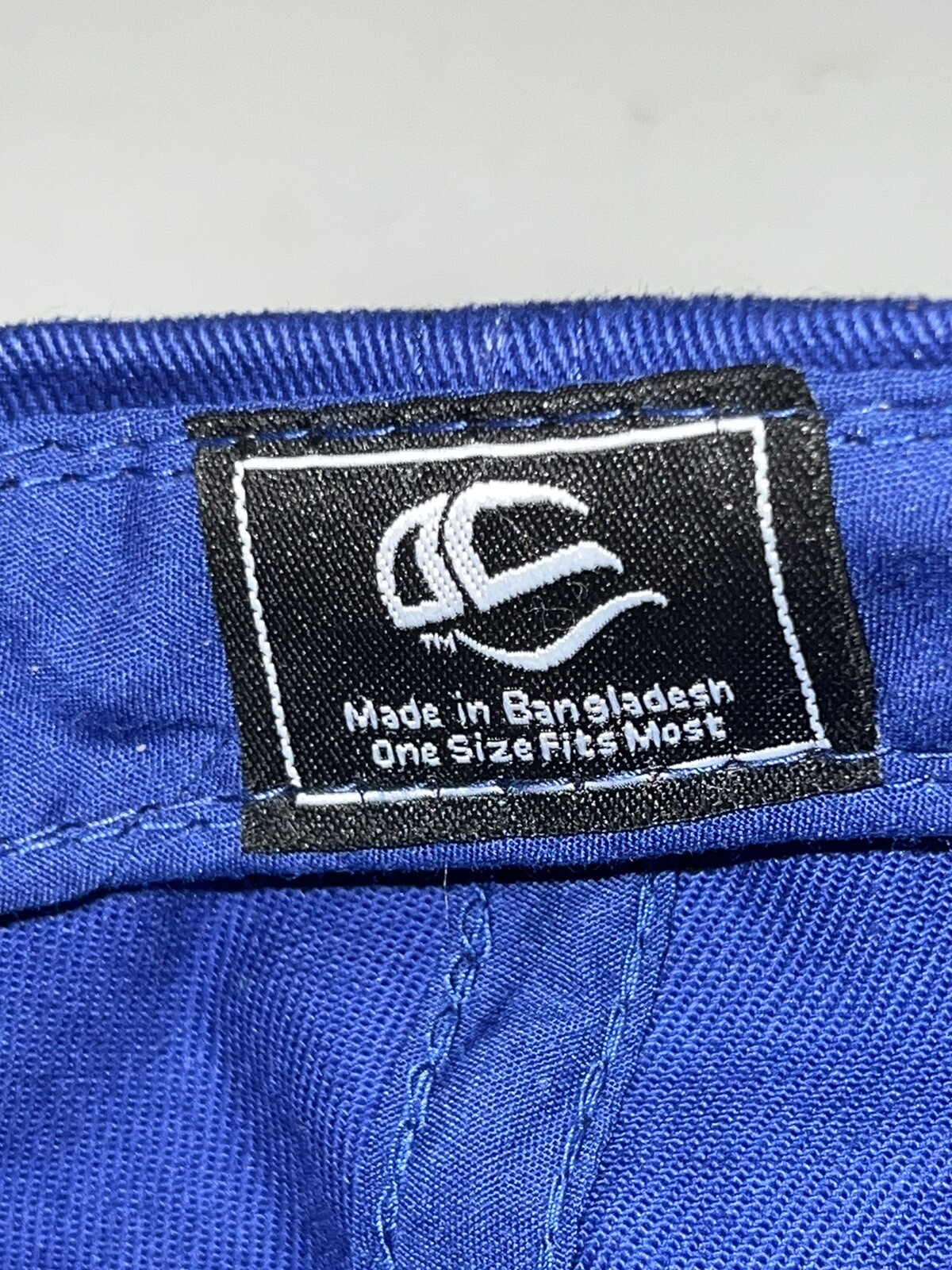 Wave Express Red White Logo on Navy BlueHat Cap Hook Loop One Cap Brand EUC
