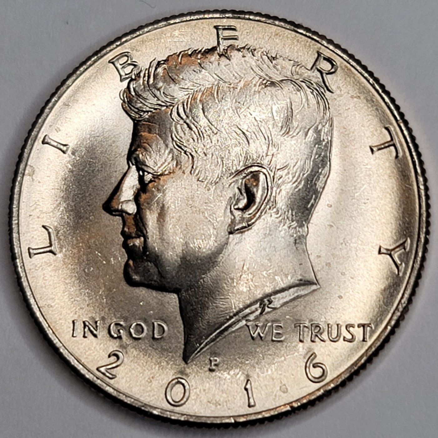 2016 P Kennedy Half Dollar Uncirculated from US Mint Rolls- CN-Clad