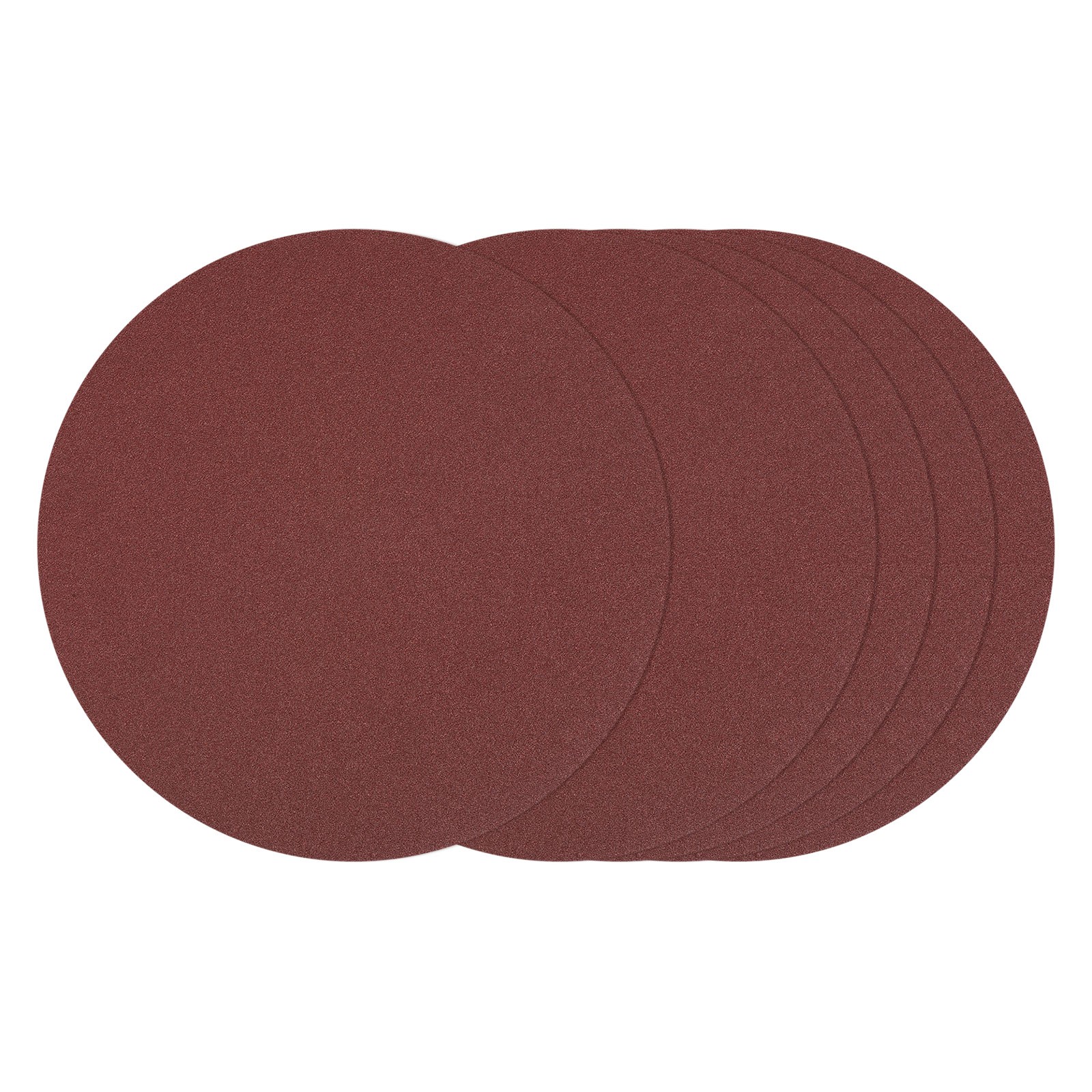 3 Pcs Sanding Disc 10 Inch 80 Grit Hook and Loop Random Orbital Sandpaper, Red