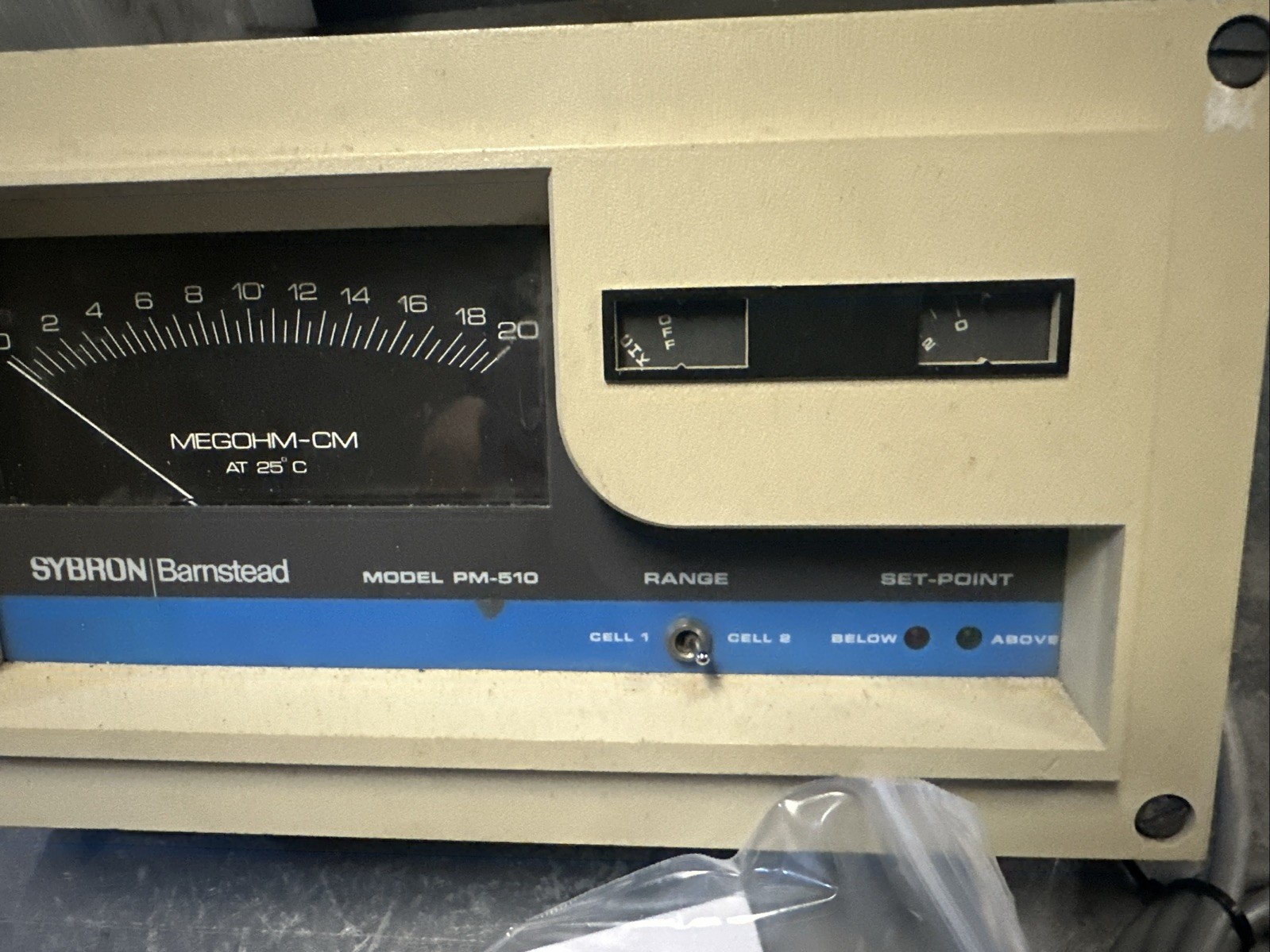 NEW Sybron Barnstead - MEGOHM-CM Purity Meter Model: PM-510
