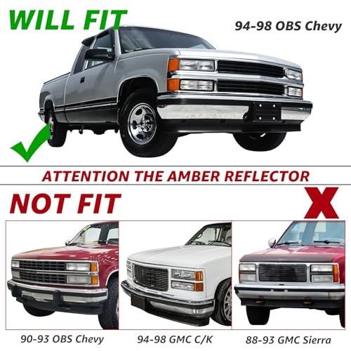 Headlight Assembly Compatible with 1994-1998 OBS Chevy 1994-1998 Chevy