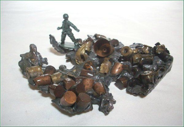 Last Man Standing ..... assemblage art