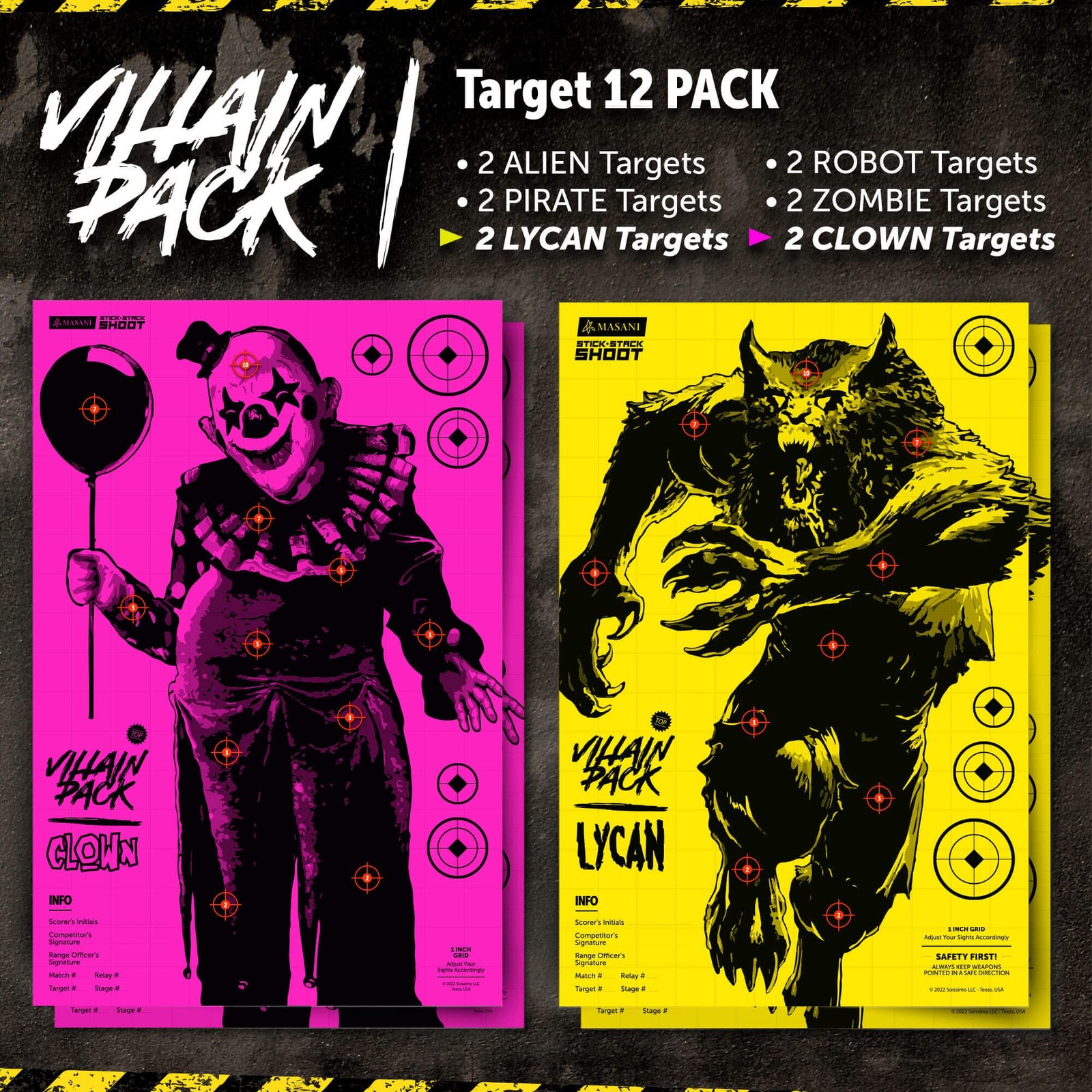 Masani Villain - 12 Pack - 2X - Range Fun For All