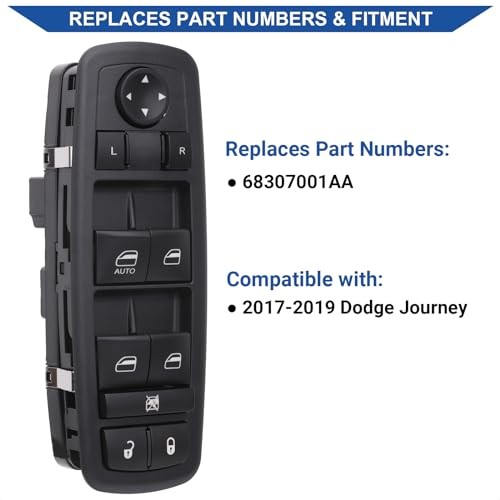 Master Window Switch Power Control Button Front Left Driver Side Compatible