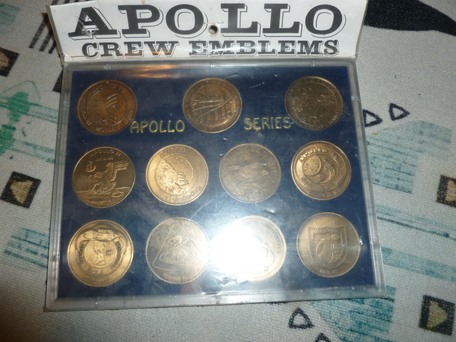 USA Apollo Series Crew Emblems Collector's Sealed Set Of 11 MEDAL