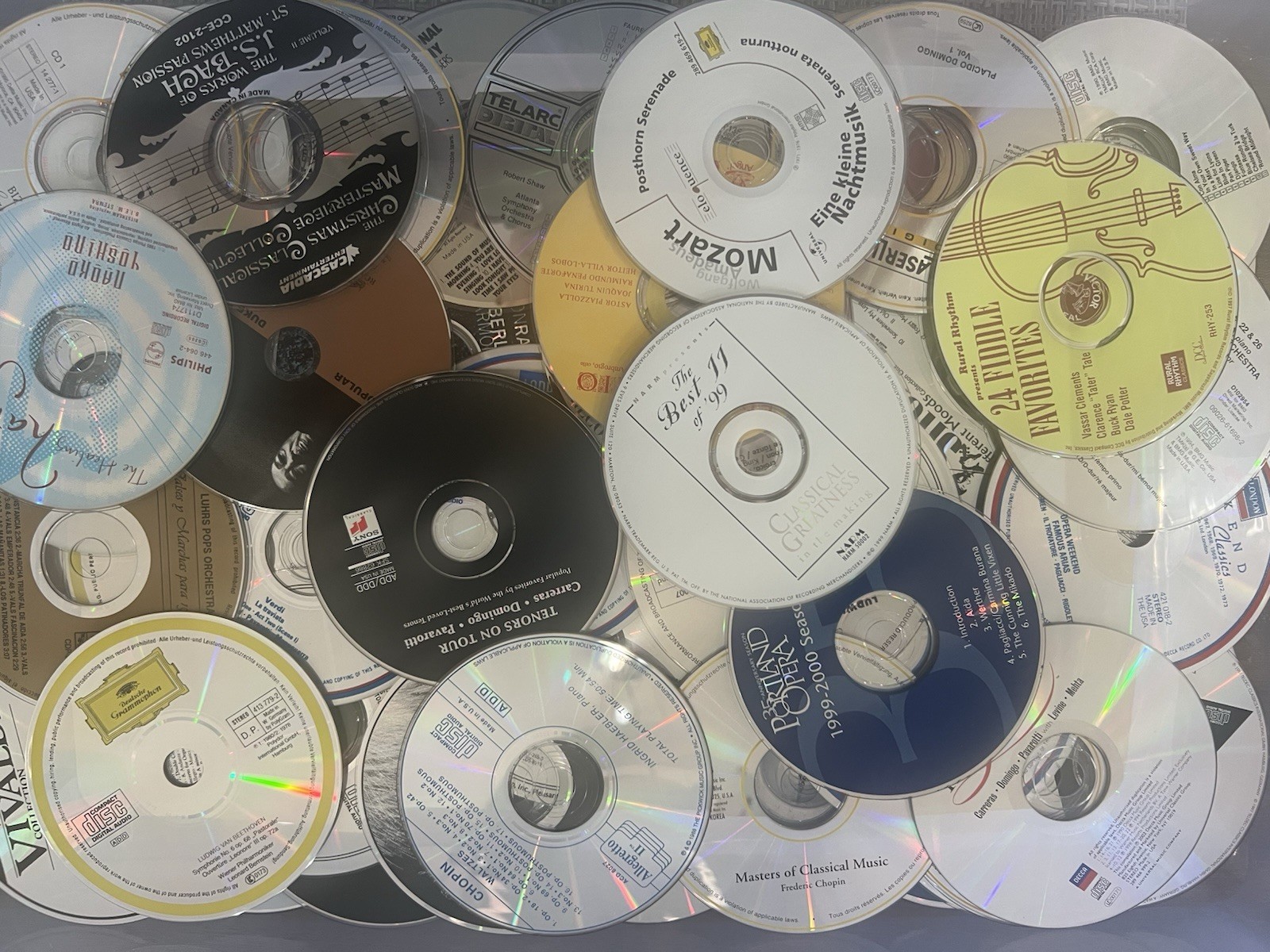Lot of 100 classical, orchestral, symphony cds - Discs only - FREE SHIPPING!