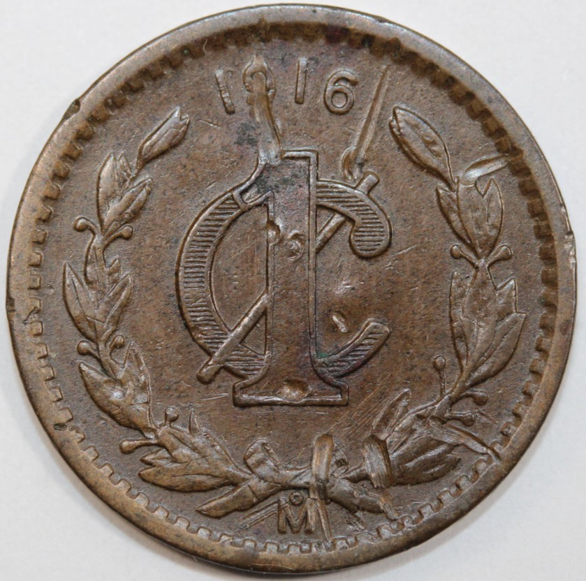 1916 Mexico 1 Centavo, KEY DATE.    # 0049