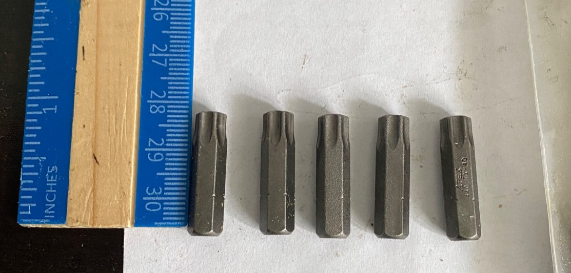 Apex Tool 440-TX-40X Bit 1/4 Hex Insert T40 TORX 1" 2 - 5 Pack - NEW