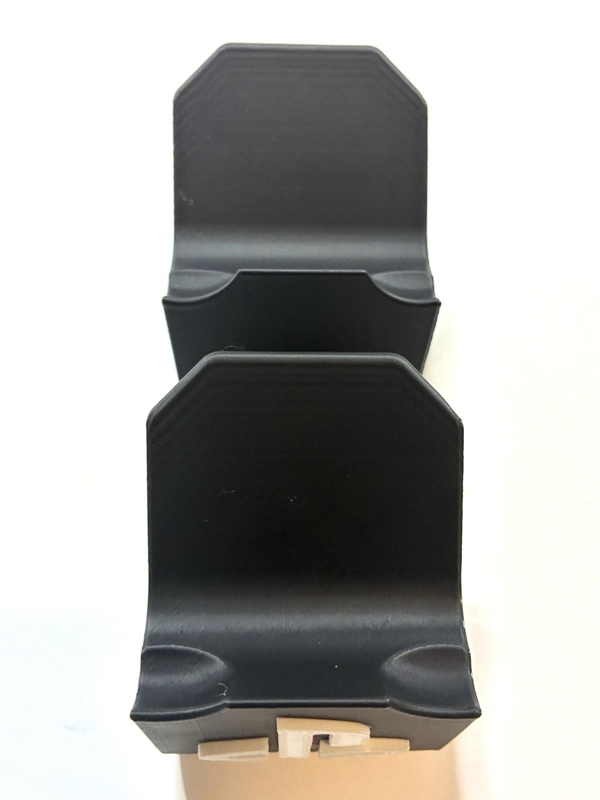 PS4 Dual Controller Stand Holder Black 3D Printed Display w/ White Logo