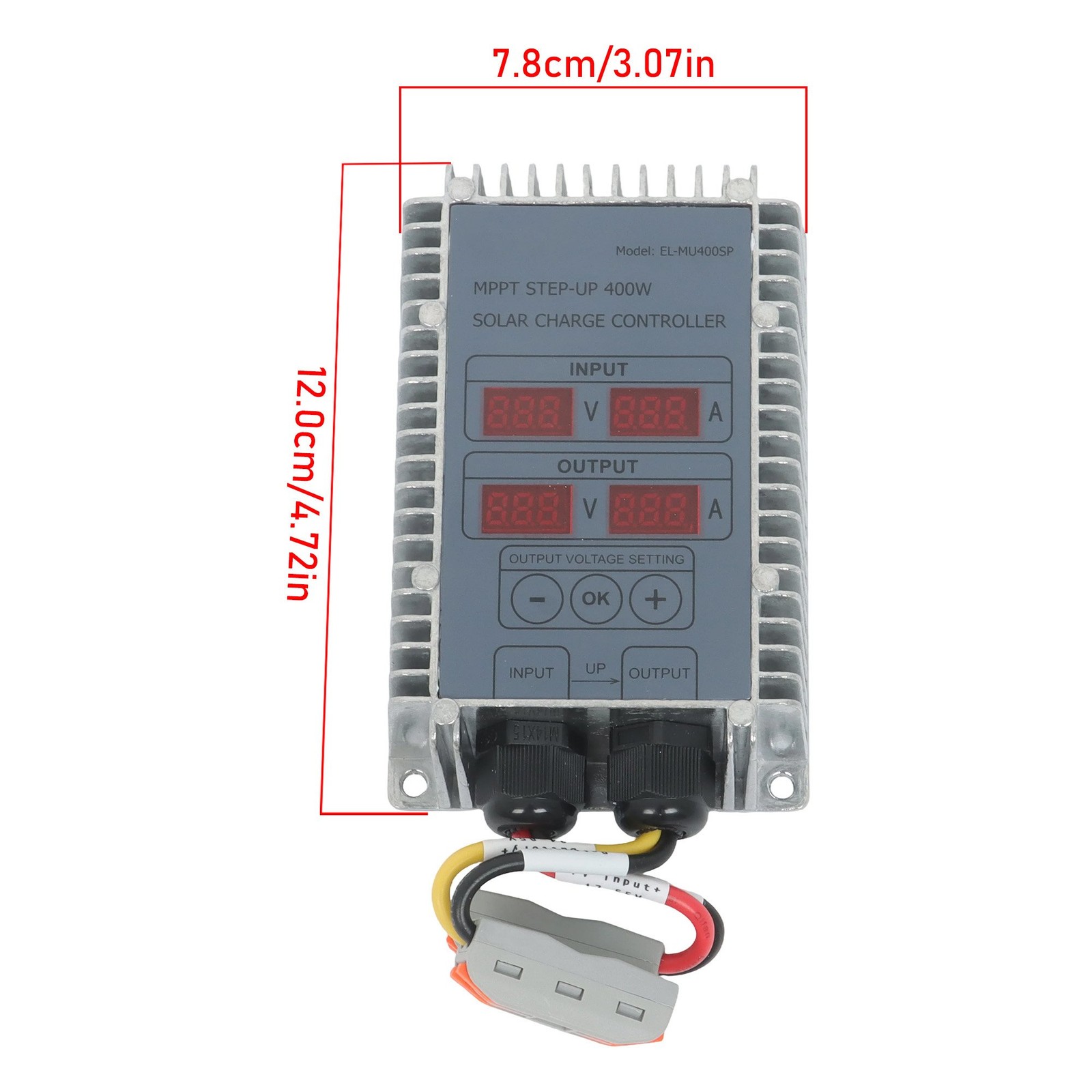 High Power MPPT Solar Controller 400W 24-85V Boost Backlight Display Waterproof