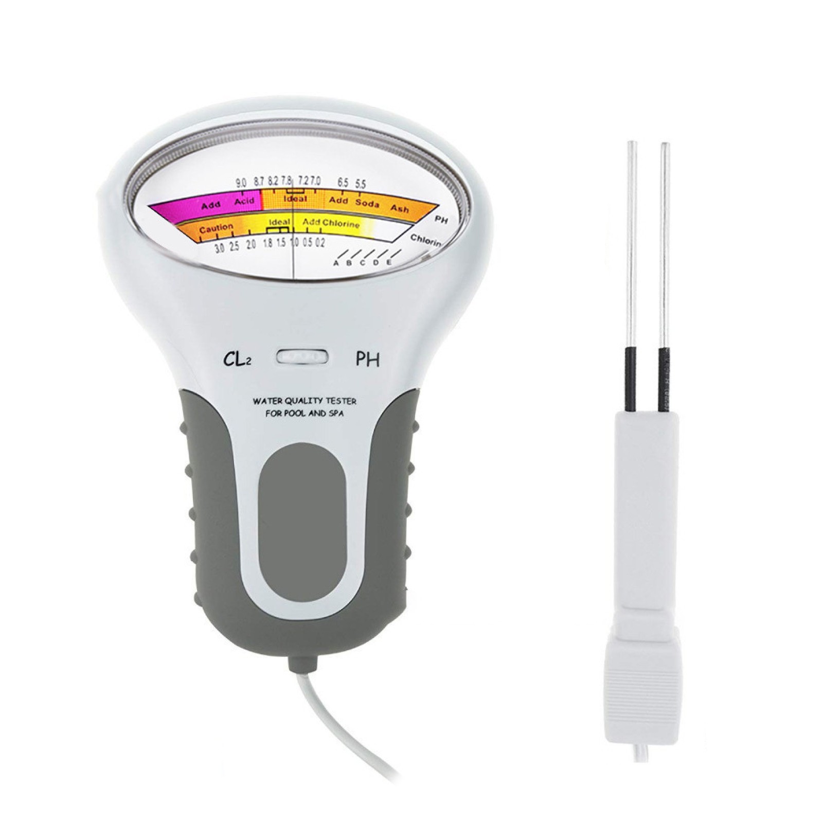 Digital Water Quality Measurer Meter Swimming Pool Spa PH/CL2 Chlorine Tester