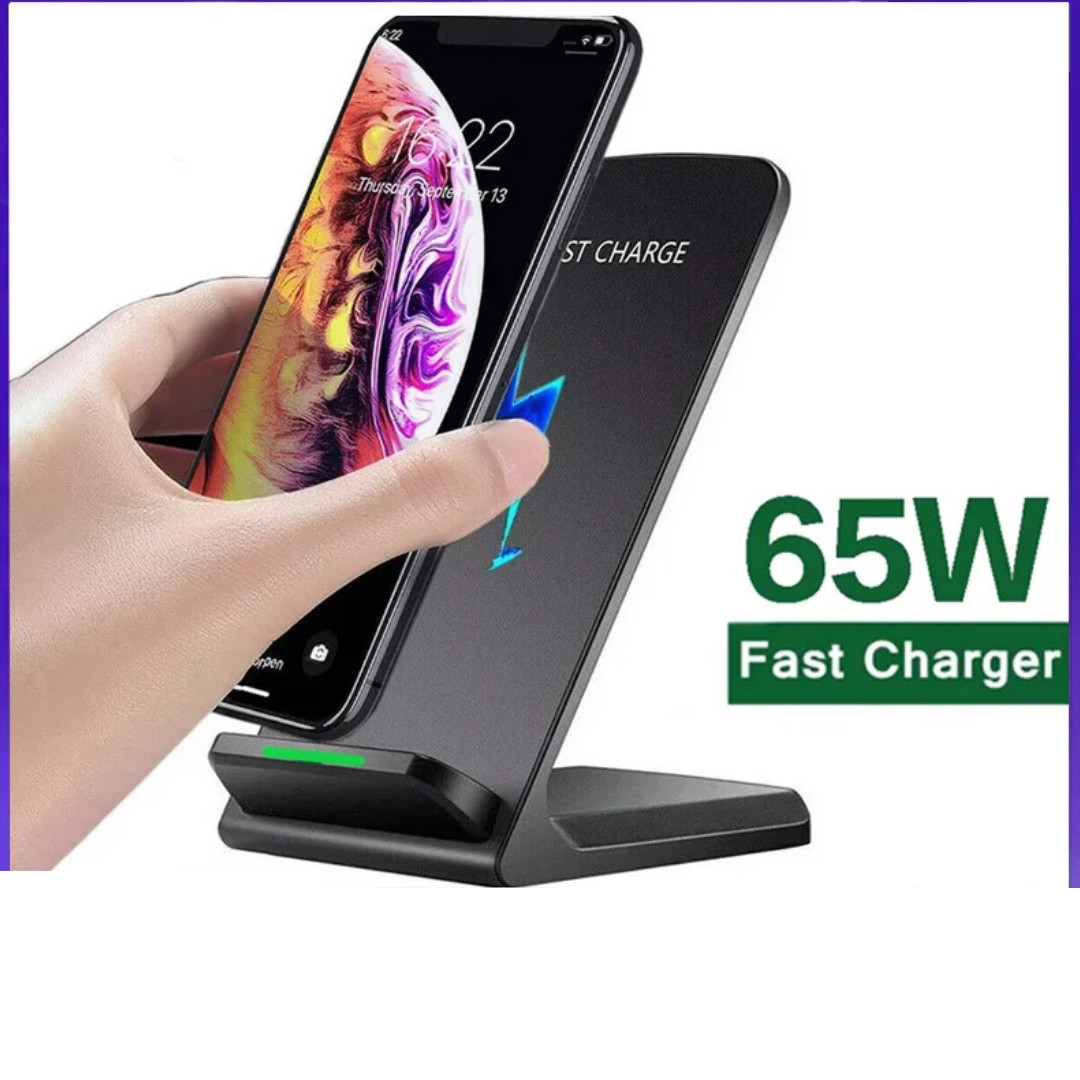 Wireless Fast Charger Charging Pad Stand Dock For Samsung Galaxy iPhone Phone