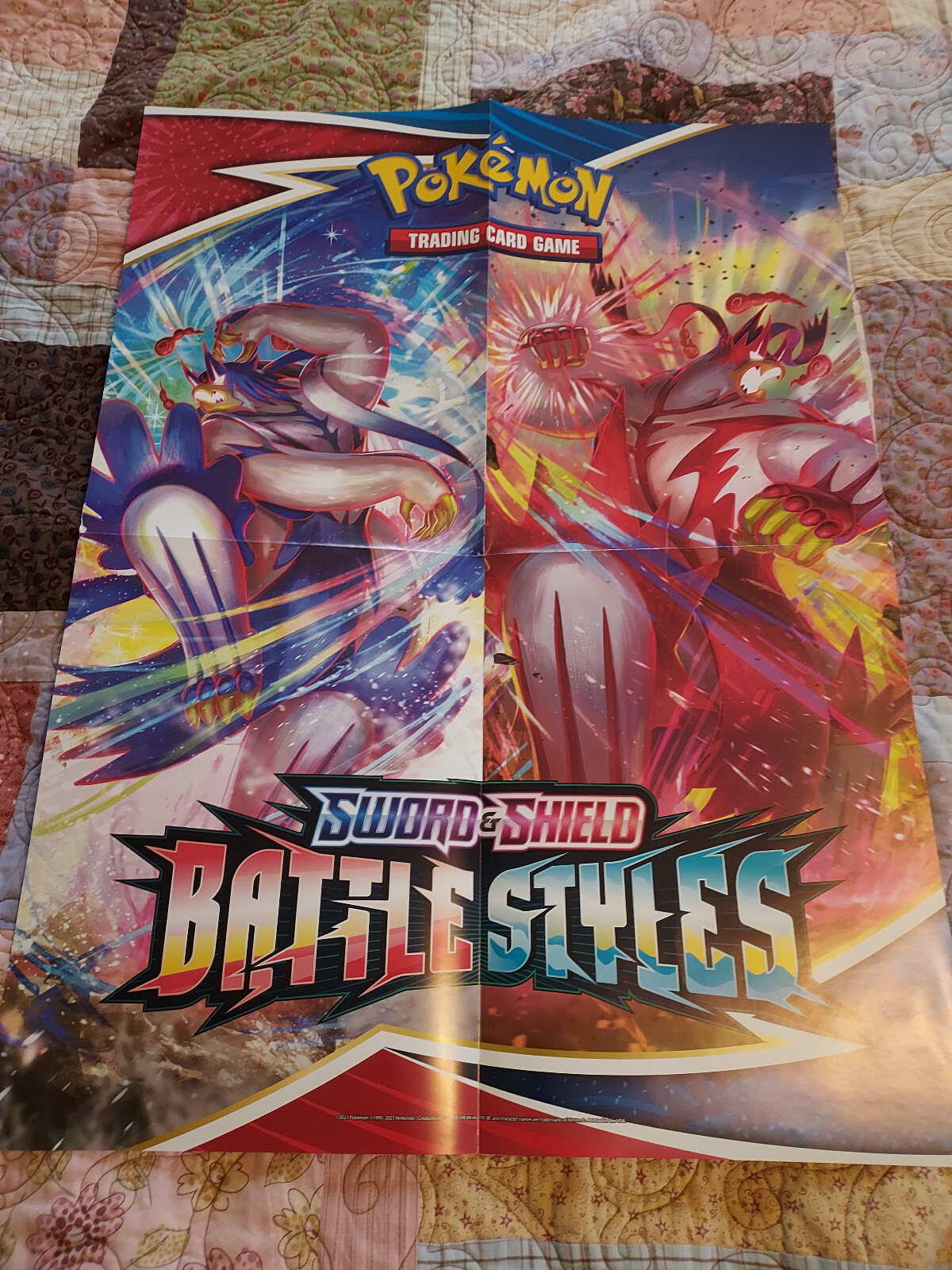 Battle Styles Urshifu Poster Pokemon Sign Promotional Promo Nice!
