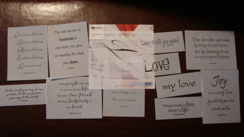 Creative Memories Expressions of Love Quotes