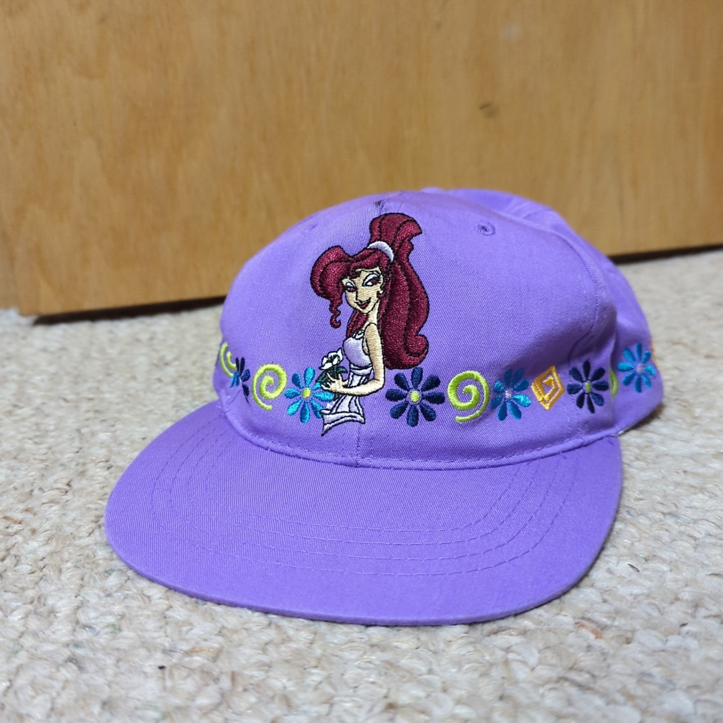 VTG Disney Hercules Meg Megara Snapback Hat Youth Boys OS Purple American Needle