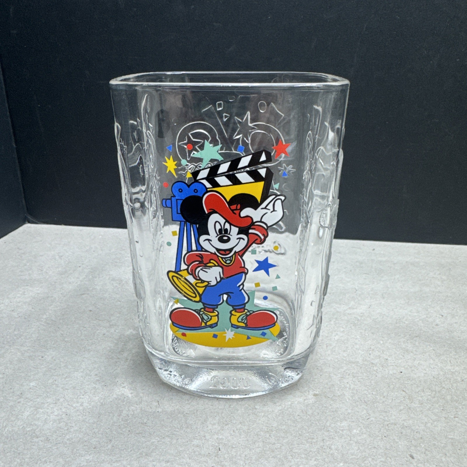 McDonalds 2000 Walt Disney World - DISNEY STUDIOS - Mickey Mouse - Square Glass