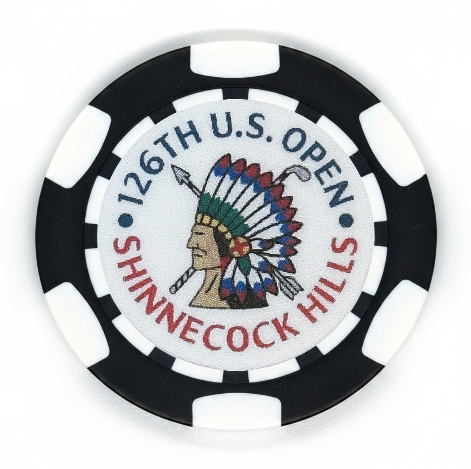 2026 US Open Shinnecock Hills Club Dia-magnetic Clay Poker Chip Golf Ball Marker