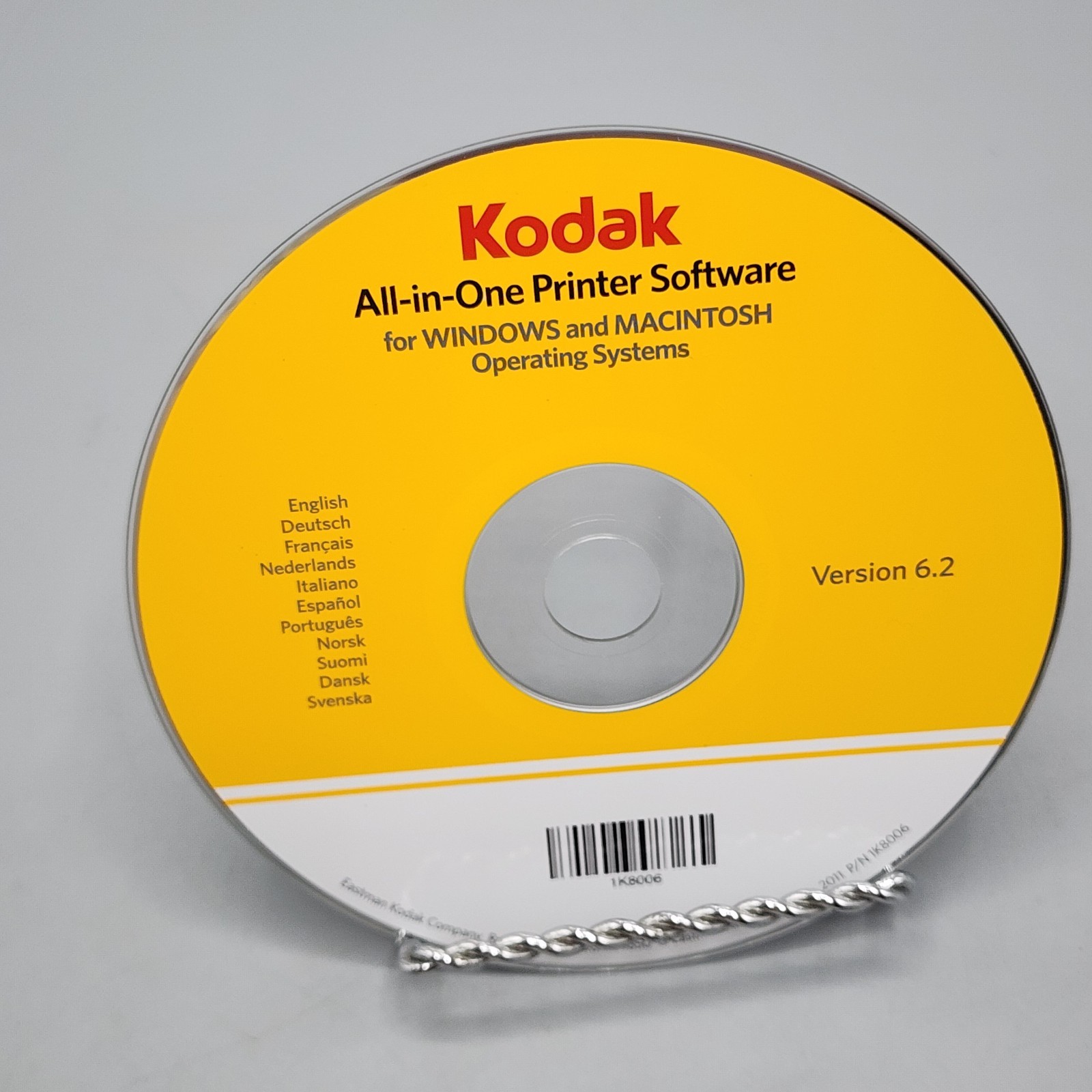 PC Software CD Disc Kodak All-In-One Printer Version 6.2 for Windows