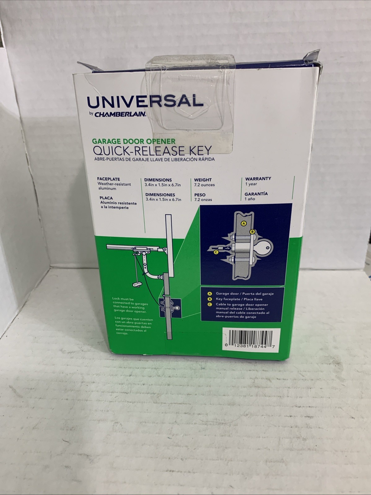 CHAMBERLAIN Keyed Quick Release Disconn​ect Lock for Garage Door Openers