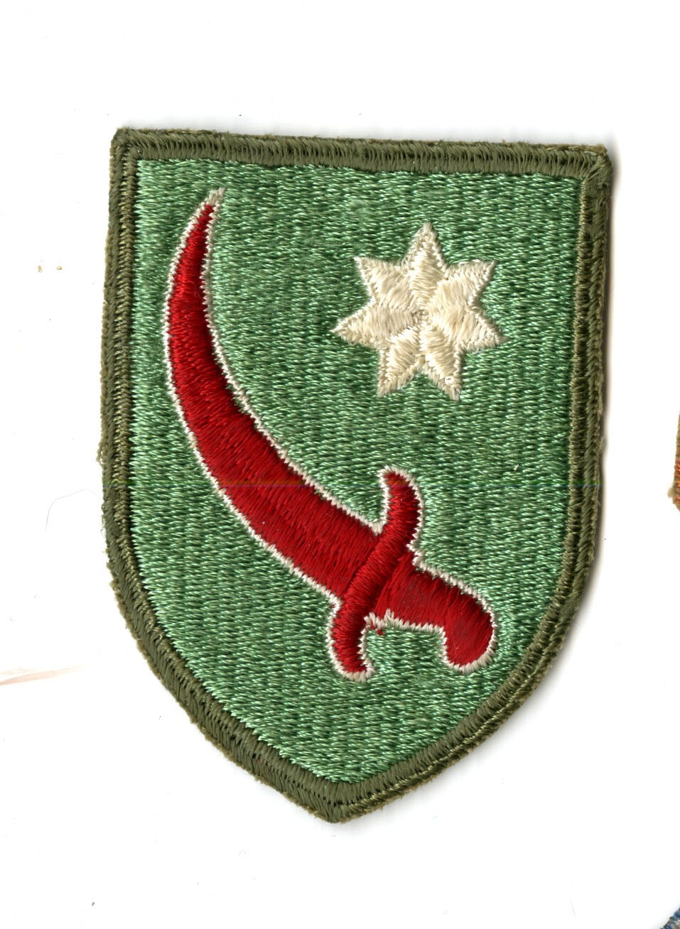 Persian Gulf Command White Back Patch WWII Vintage