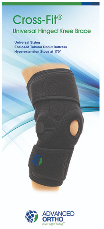 Advanced Ortho The Cross-Fit Universal Hinged Knee Brace, Fits All Size Knee