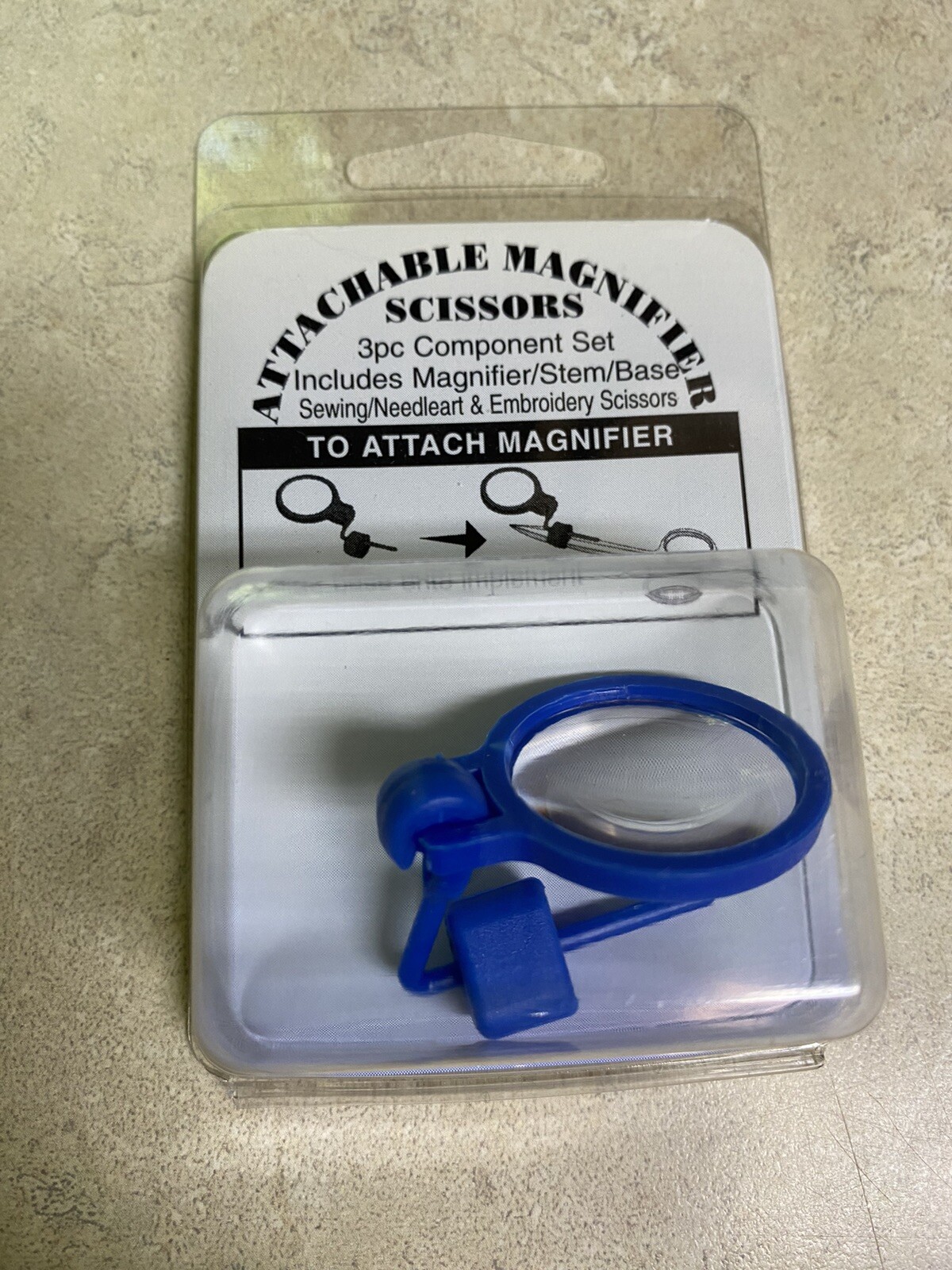 Sewing Scissor Attachable Magnifier
