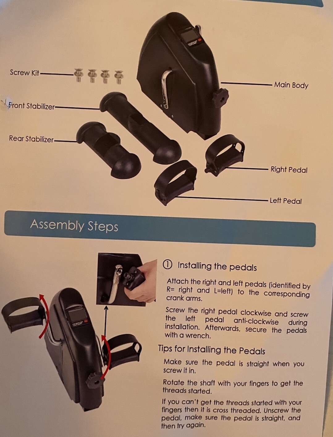 Pedal Exerciser With LED Display