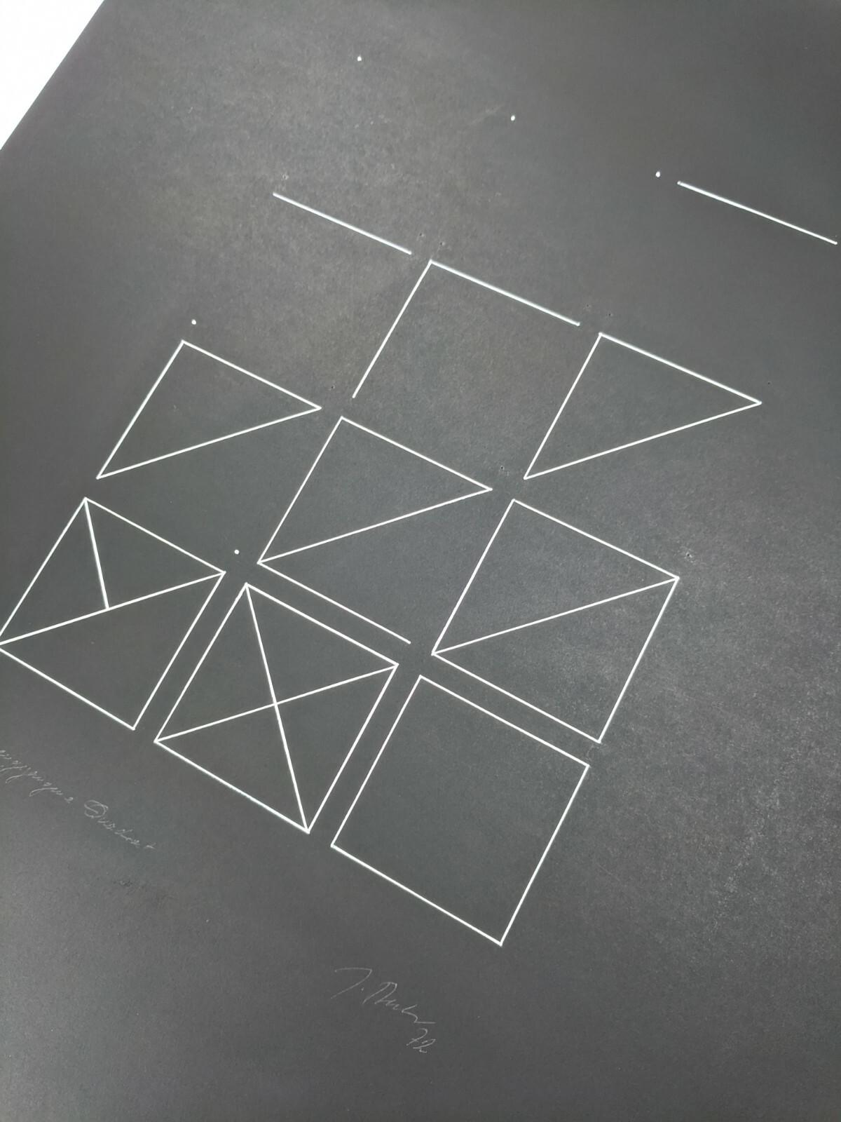 Joachim Becker, The Lost Square, Signed, Dated, 1972