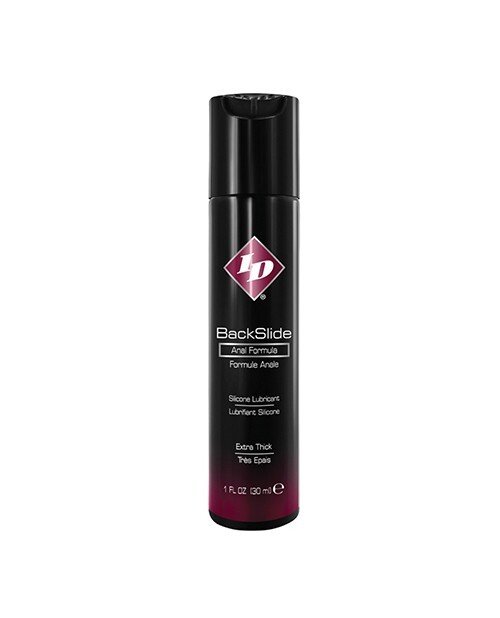 ID BackSlide Silicone Based Unscented Long Lasting Anal Lube - 1oz