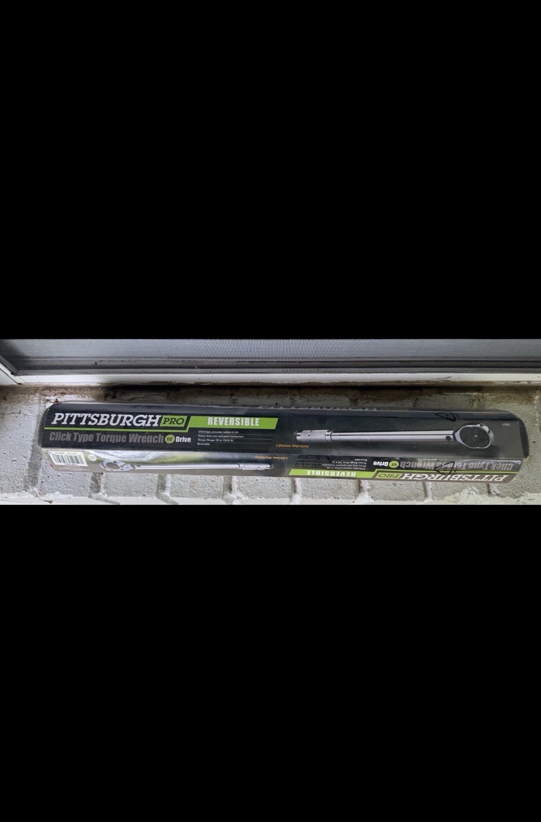 Pittsburgh Pro 1/2” Drive Click Type Torque Wrench 20-150 ft-lb NEW Sealed