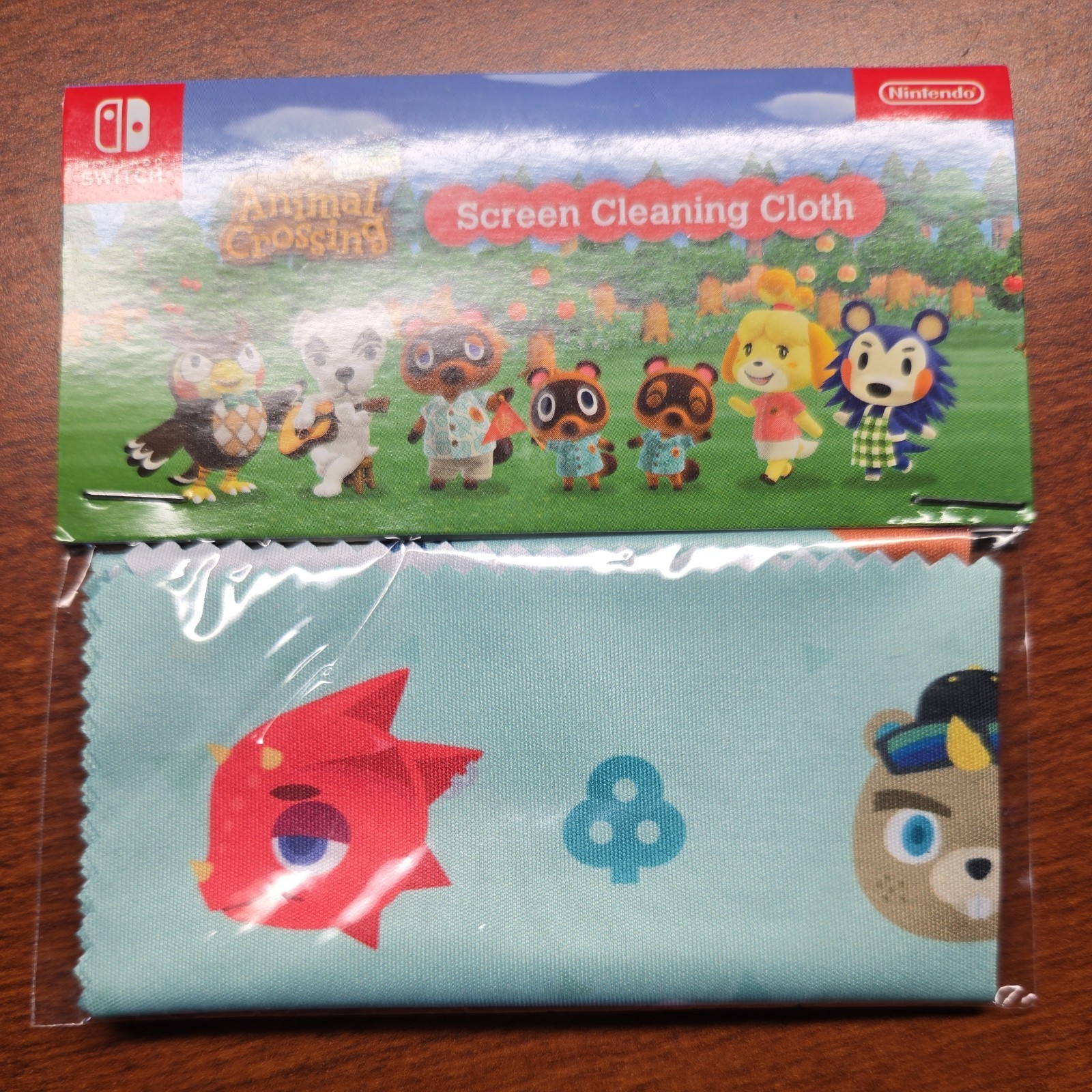 Nintendo Switch Animal Crossing New Horizons Screen Cleaning Cloth Promo Item