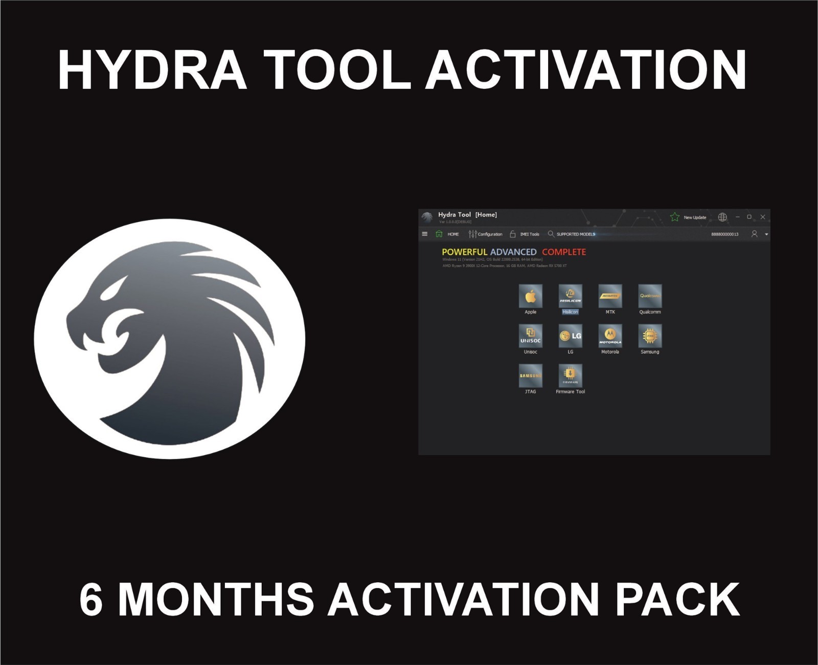 Hydra Tool, Time Activation Pack, 6 Months Package