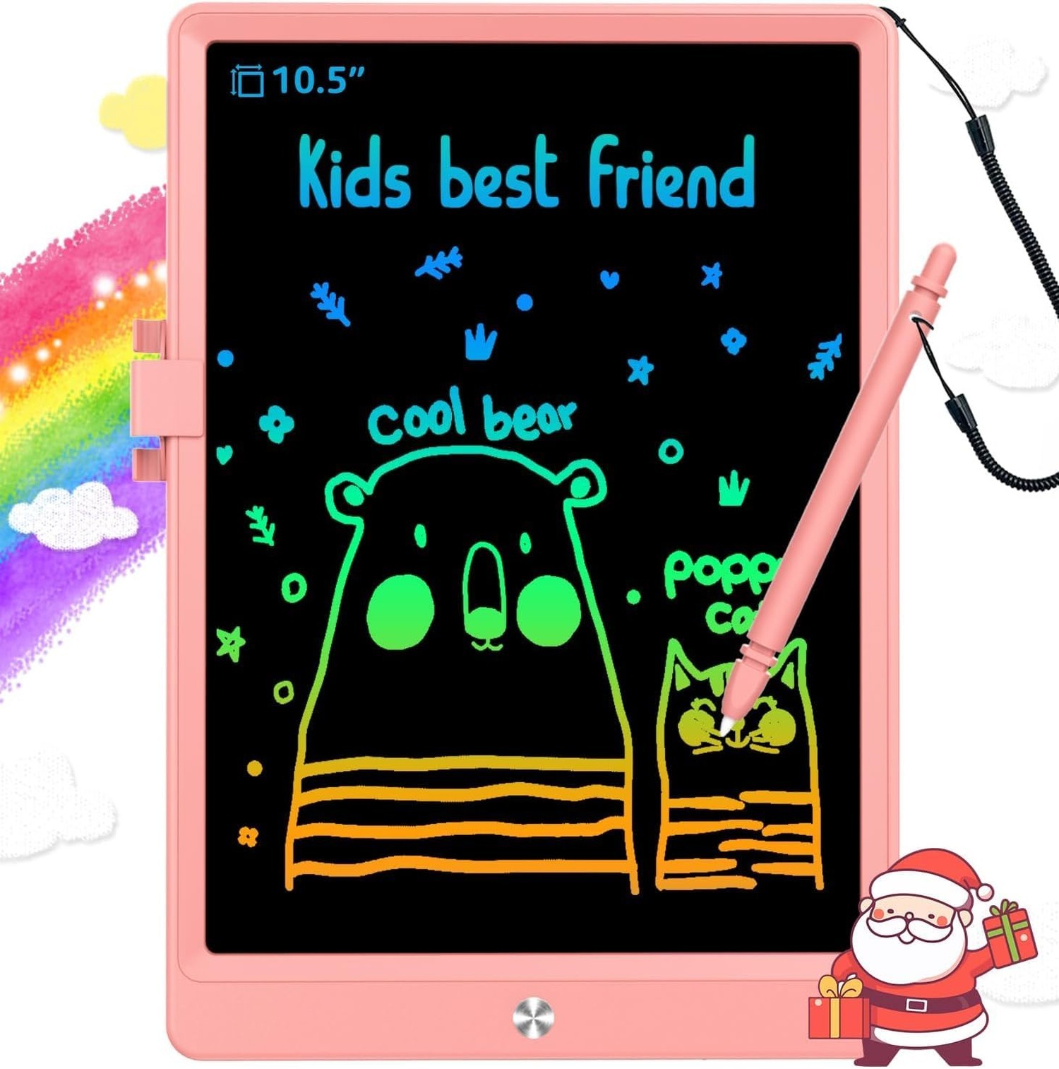BUKEBU LCD Writing Tablet Doodle Board,10.5 inch Colorful Drawing Pad,Electro...